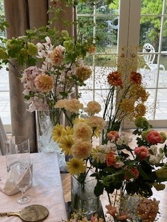 会場の花